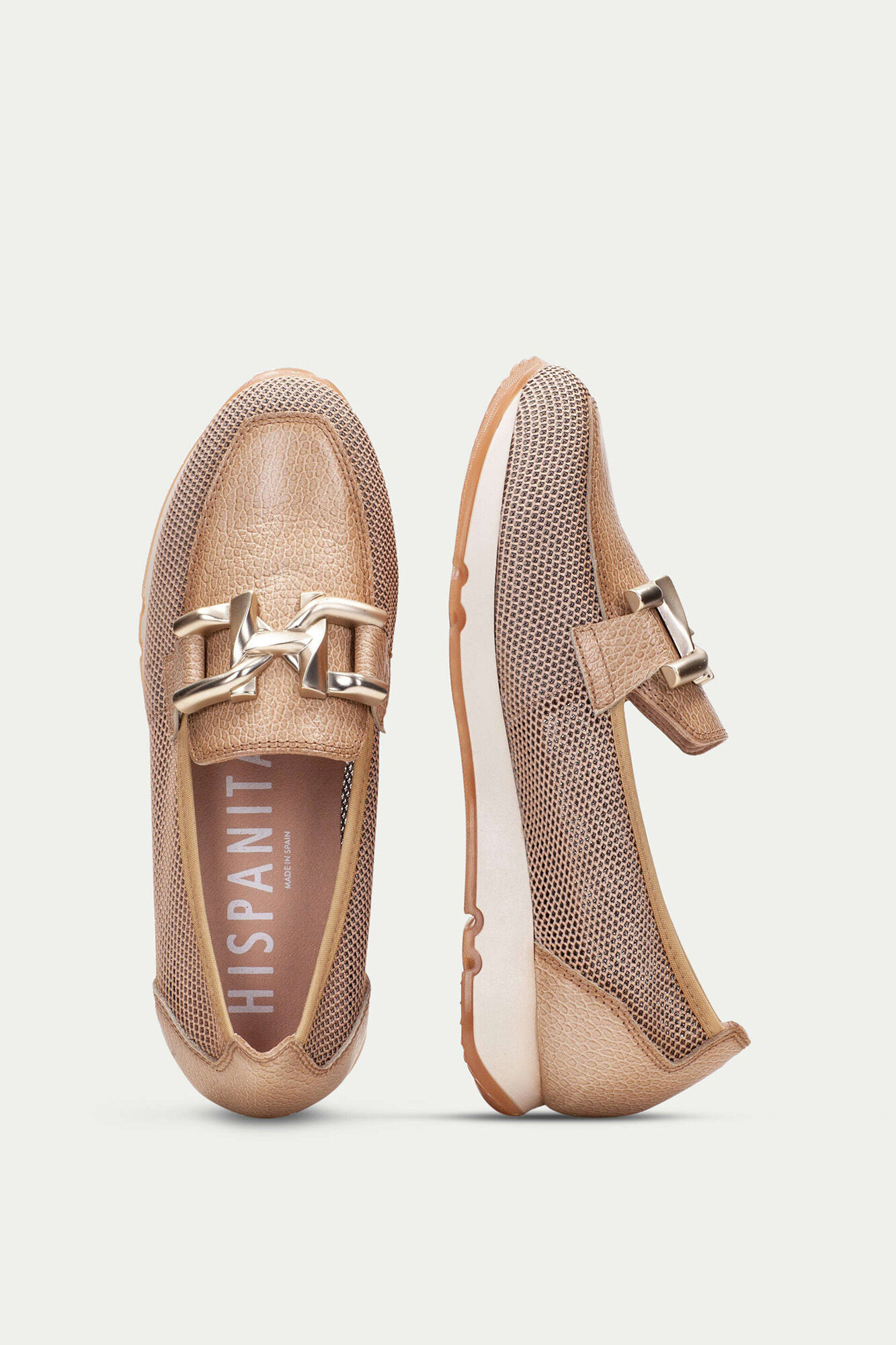 Mocassim esportivo Kaira mesh - Areia