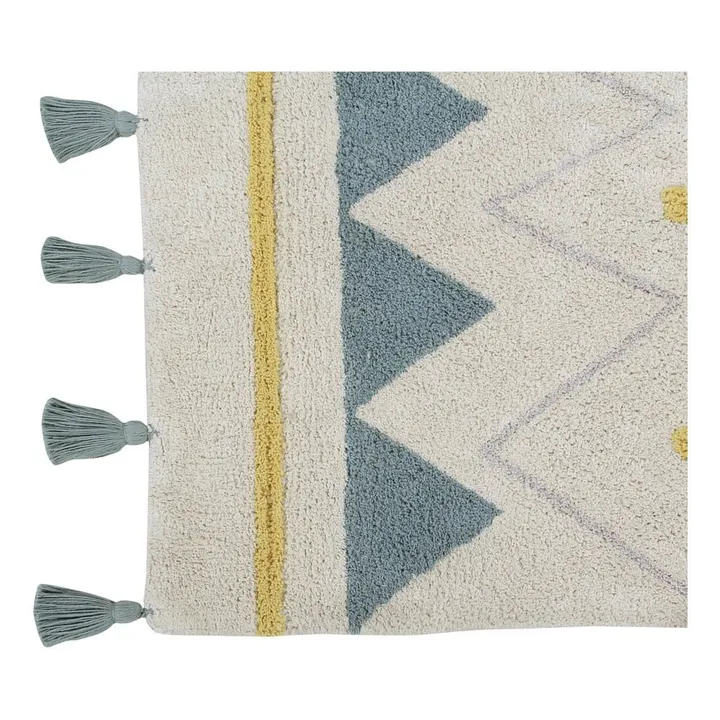 Lorena Canals Tapis Azteca | Bleu