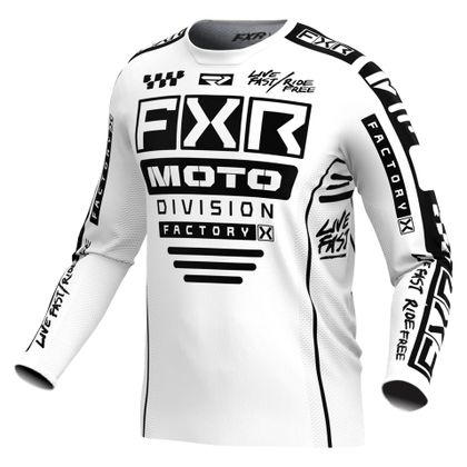 Maillot cross FXR PODIUM GLADIATOR 24 2024 - Blanc / Noir