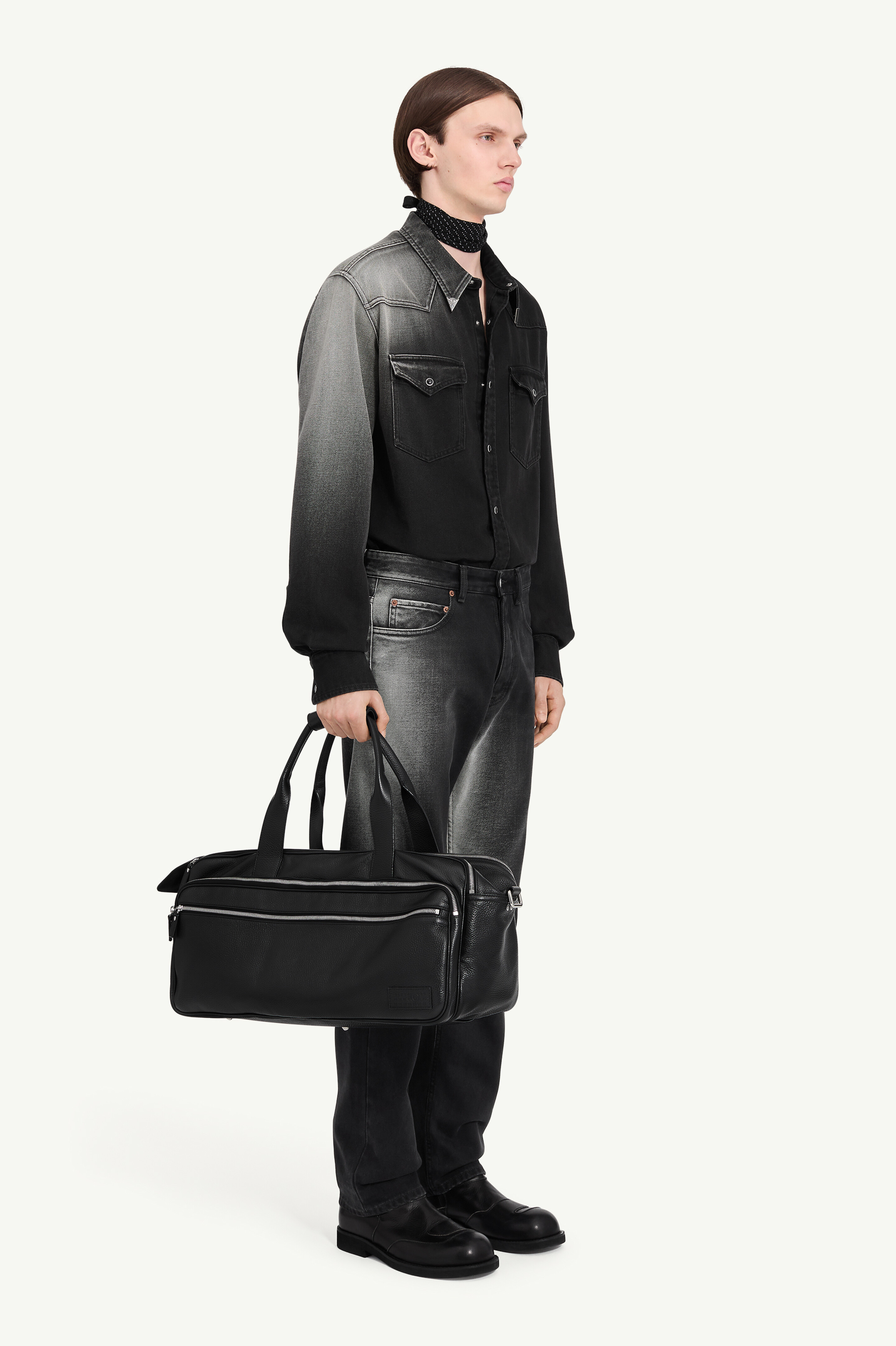 Jean droit délavé à contrastes pour homme | MM6