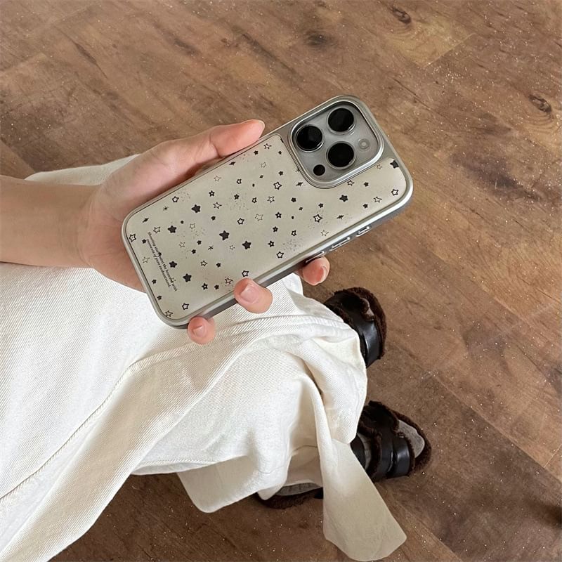 Elliure - Star telefoonhoesje - iPhone 16 Pro Max / 16 Pro / 16 Plus / 16 / 15 Pro Max / 15 Pro / 15 Plus / 15 / 14 Pro Max / 14 Pro / 14 Plus / 14 / 13 Pro Max / 13 Pro / 13 / 13 Mini