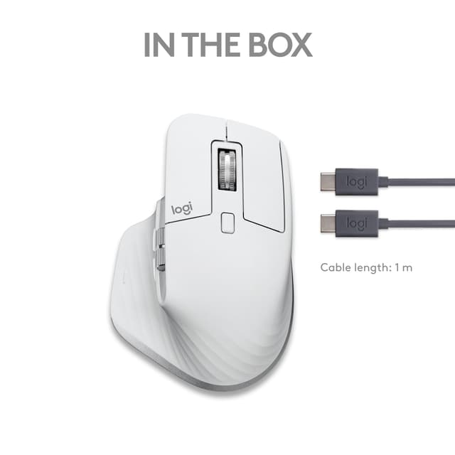 Logitech MX Master 3S for Mac trådløs mus (grå)
