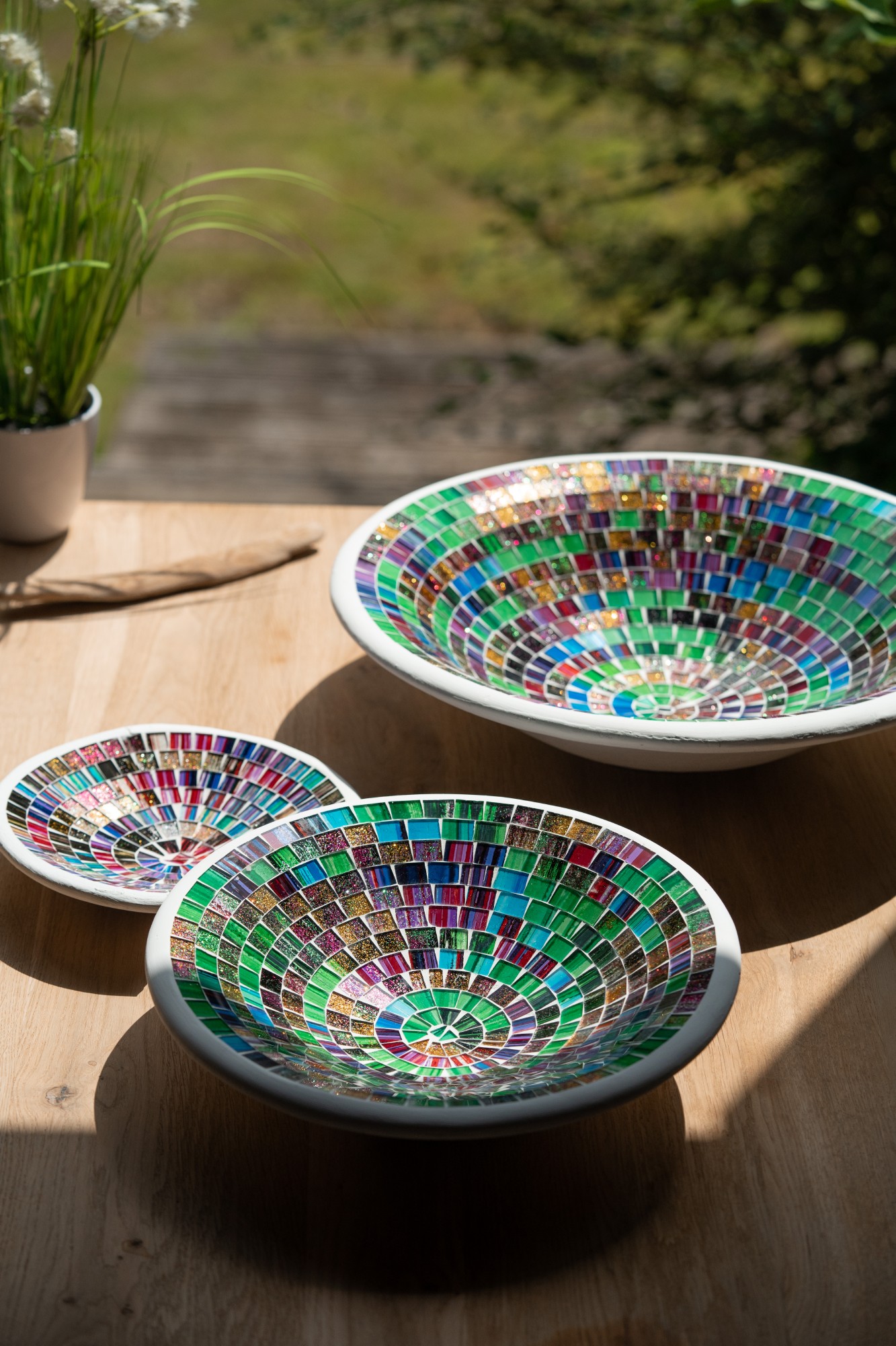 3er-Set Mosaikteller 'Miro', multicolor von fischer's lagerhaus