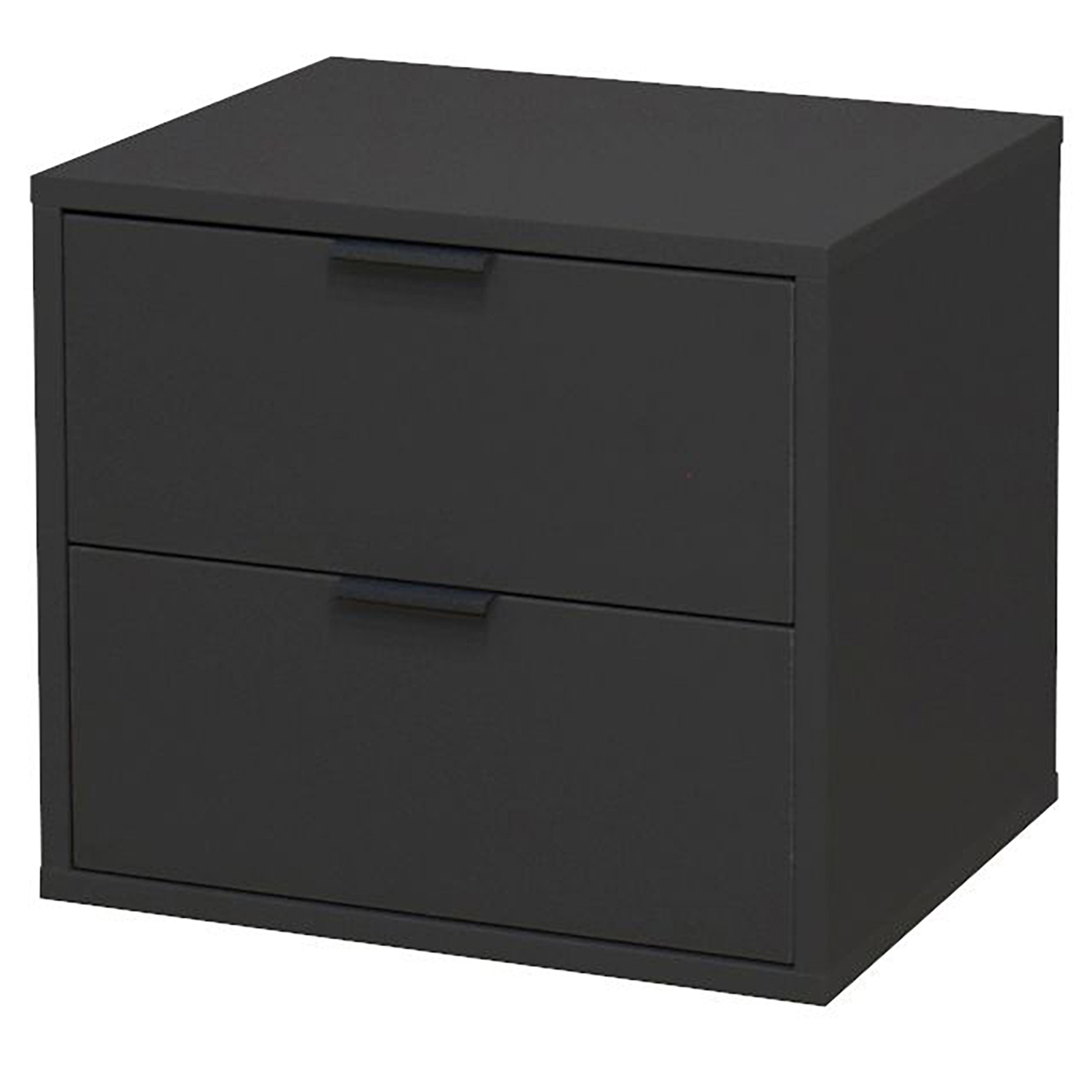 Kommode - anthrazit matt - 2 Schubkästen