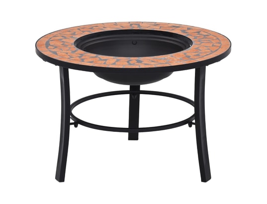 VIDAXL - Cheminée traditionnelle Foyer mosaïque terre cuite 68 cm céramique