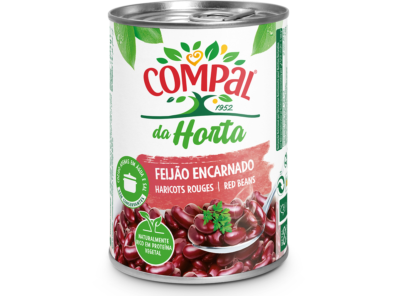 FEIJÃO ENCARNADO COMPAL DA HORTA 410G