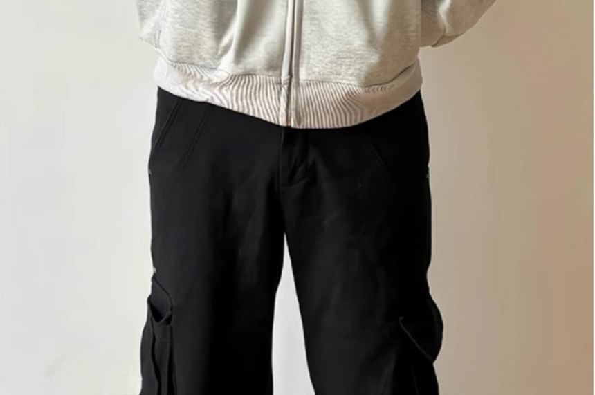 Posive - Effen oversized hoodie met rits