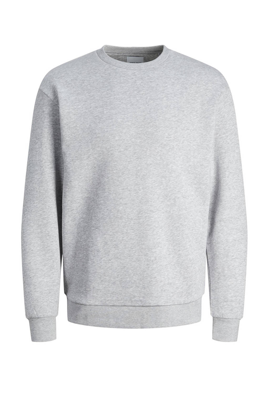 JACK & JONES sweater JJEBRADLEY grijs melange