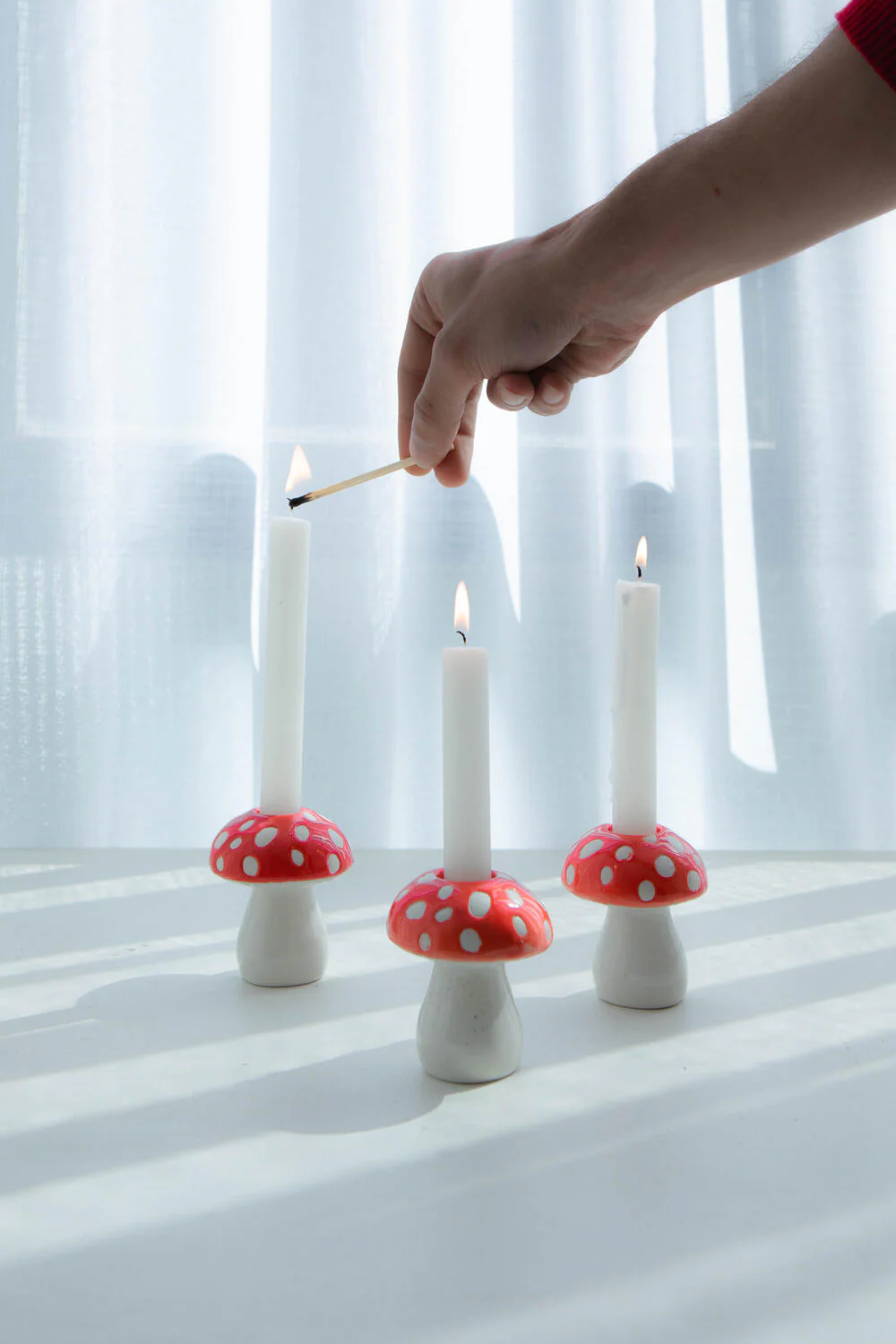 Doiy  Amanita lysestage - rød