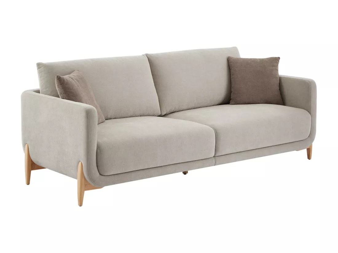 Canapé 3 places en tissu beige DORMATI