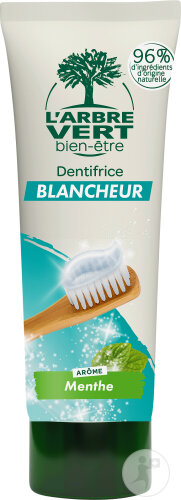 L'Arbre Vert Dentifrice Blancheur Au Bicarbonate De Soude Arôme Menthe Tube 75ml