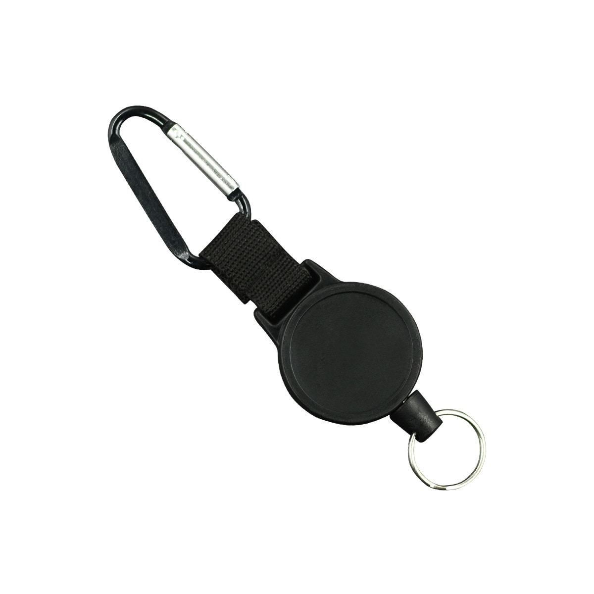 Uttrekkbar jojo-nøkkelring Sort 55 cm