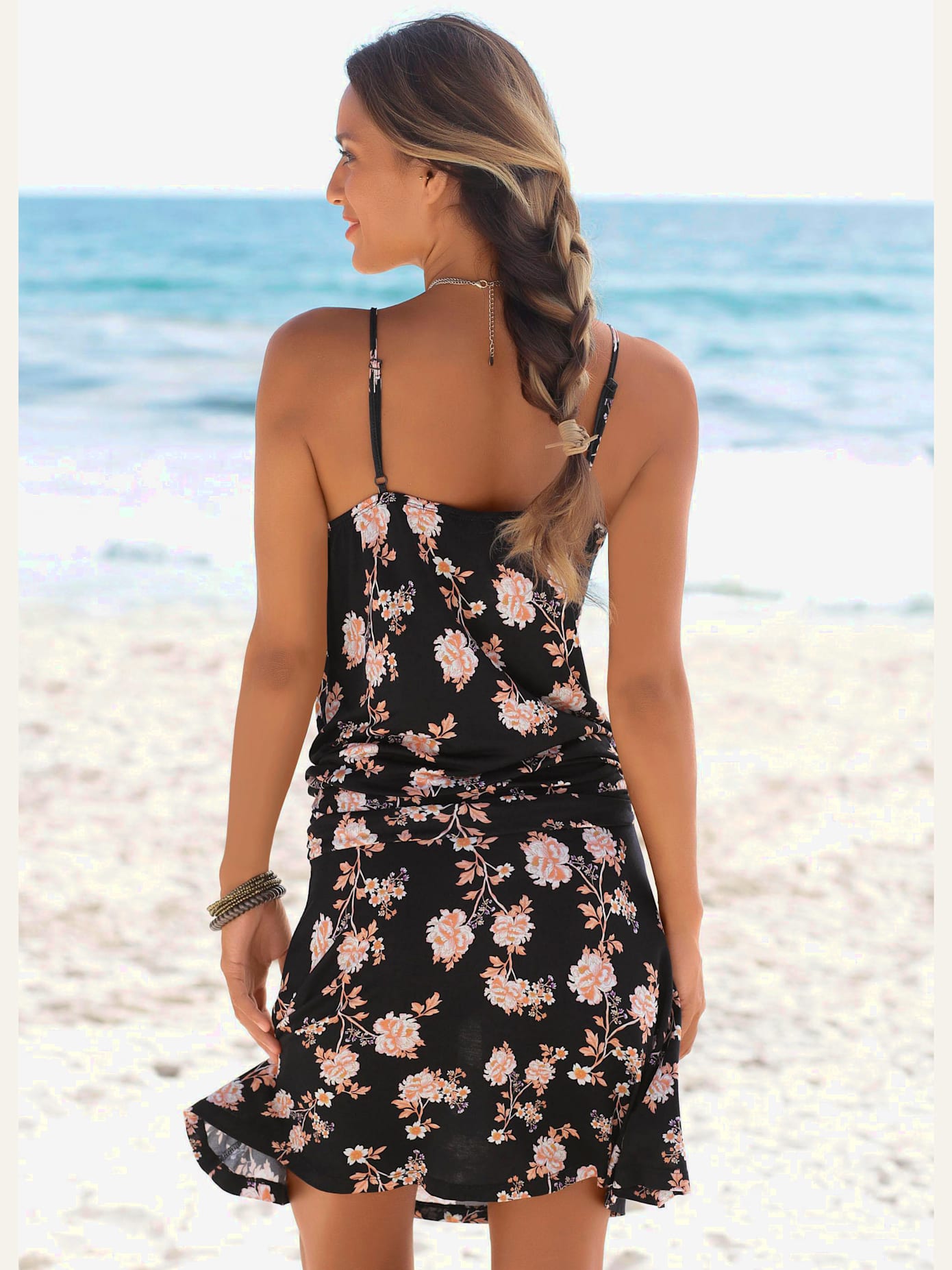 Robe de plage encolure ronde