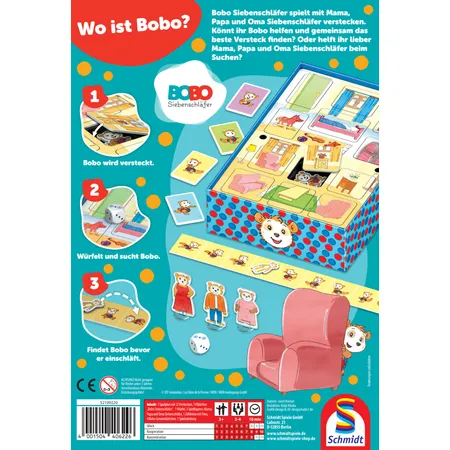 Schmidt Spiele Bobo Siebenschläfer, Wo ist Bobo?