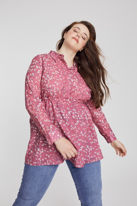 Bellieva-Hemdbluse, Still-Funktion, Langarm, Biobaumwolle, GOTS