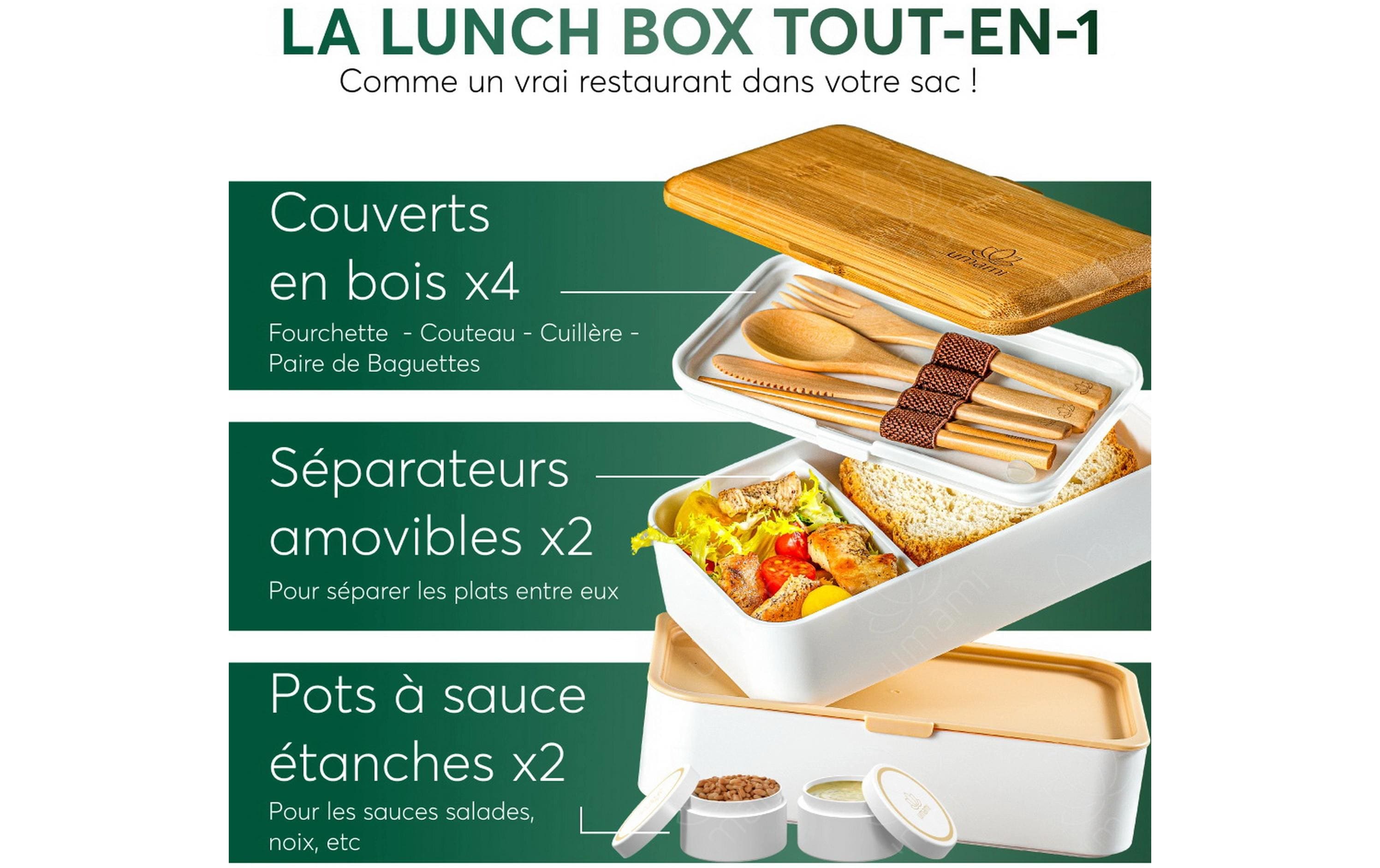 Lunchbox Original L White und BambooPraktische und nachhaltige Lunchbox