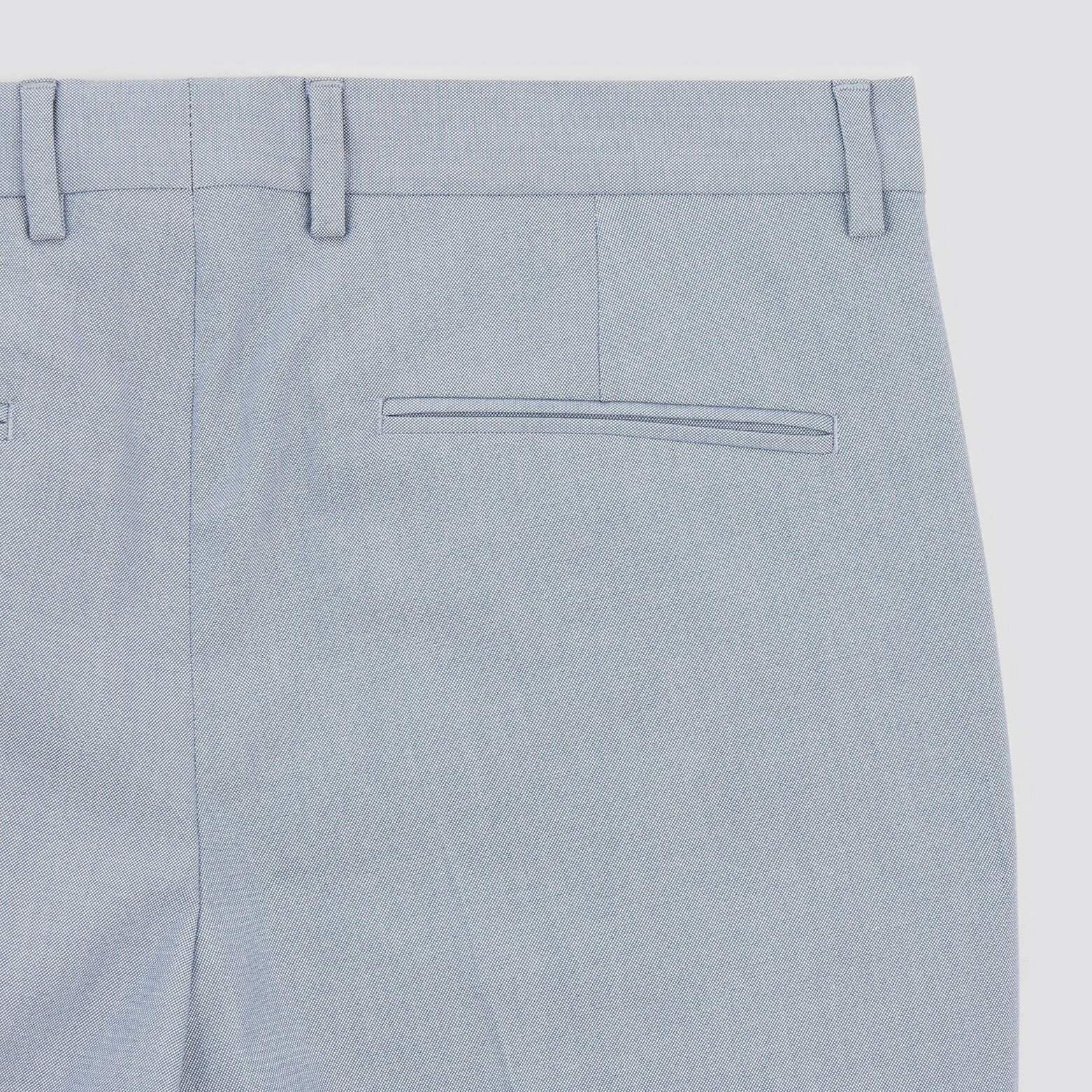 Pantalon de costume slim bi-ton Bleu moyen