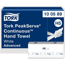 TORK PeakServe Essuie-mains continu, 201 x 225 mm, blanc