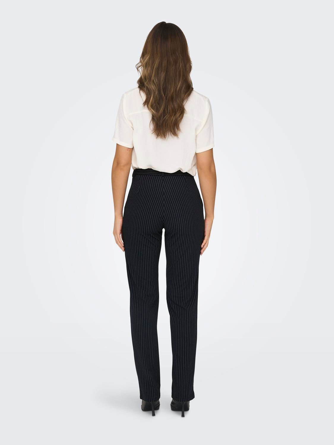 JDYGEGGO Mittlere Taille Gerade geschnitten Klassische Hose Sky Captain