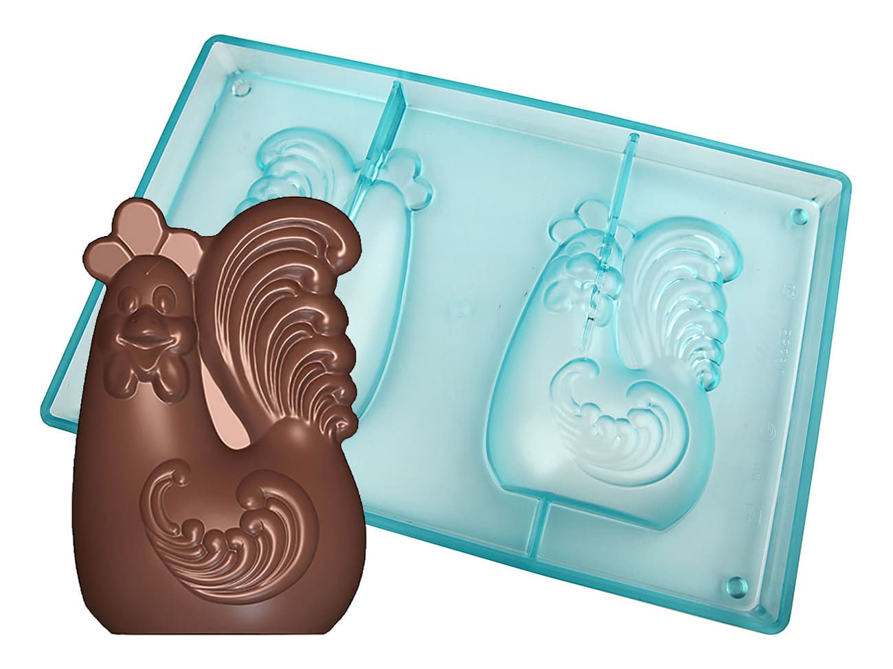 Moule chocolat - coq moderne