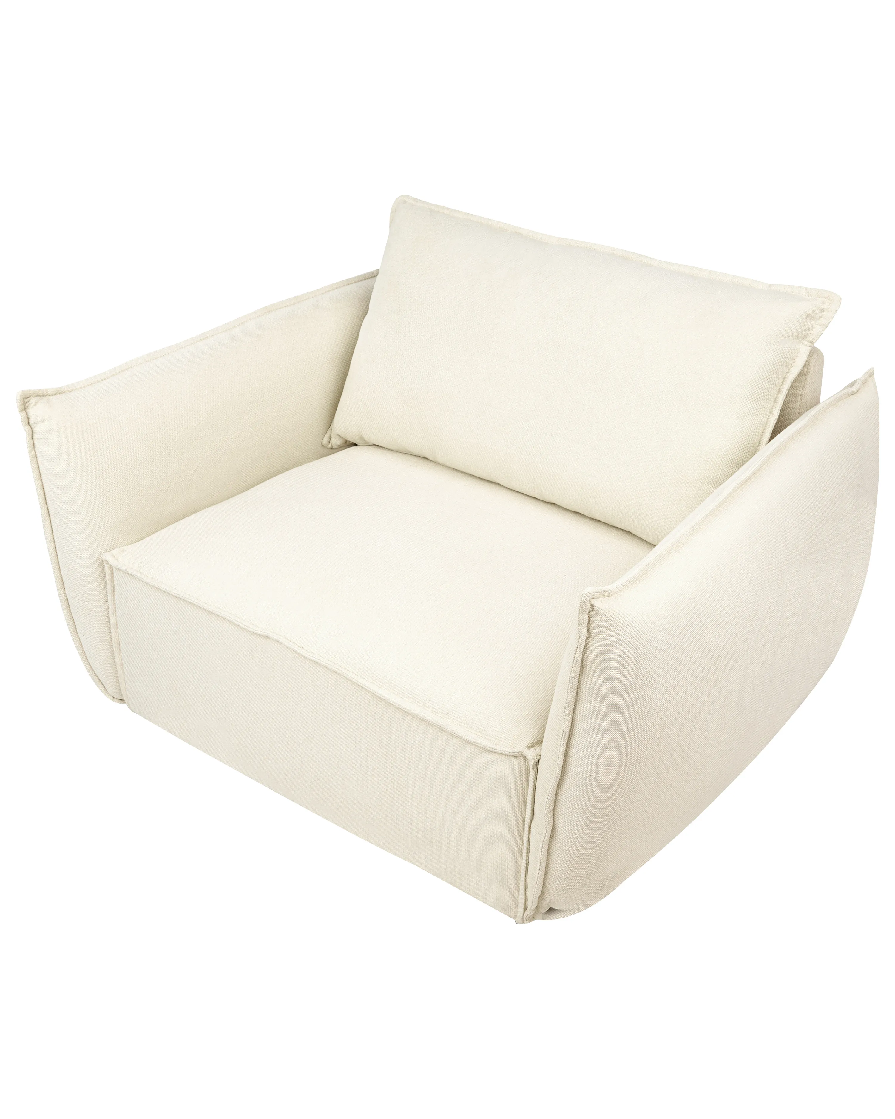 Fauteuil KUNES Stof Lichtbeige