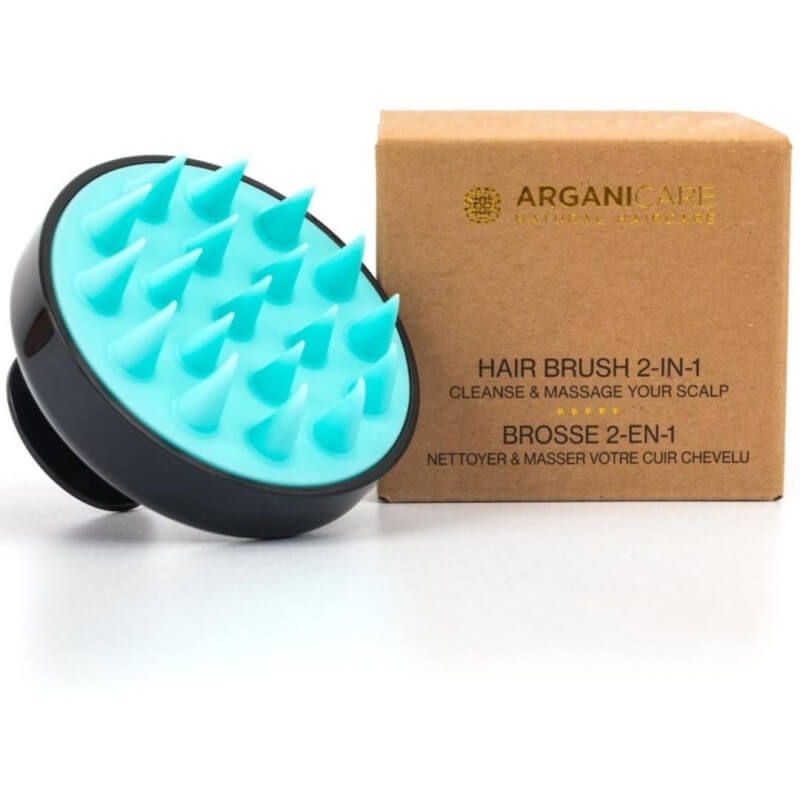Brosse à cheveux pour shampooing en silicone Arganicare