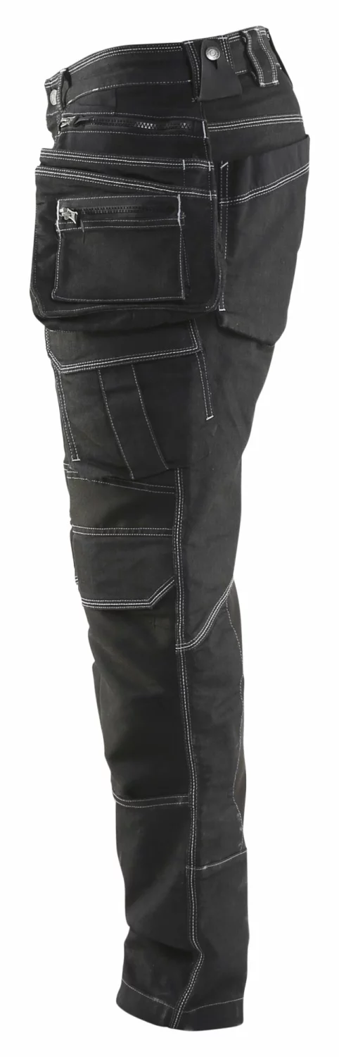 Blåkläder X1900 Werkbroek Denim Stretch 1990 - zwart - maat 50 (M)