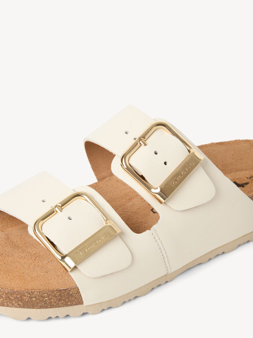 Leren Slipper - beige