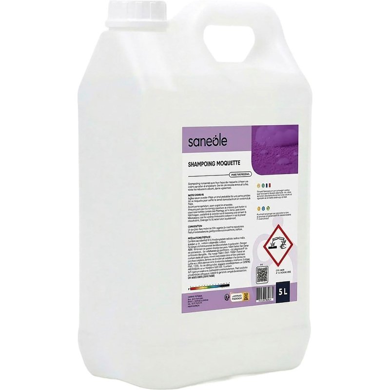 Shampoing tapis et moquette Sanéole - Bidon de 5 L