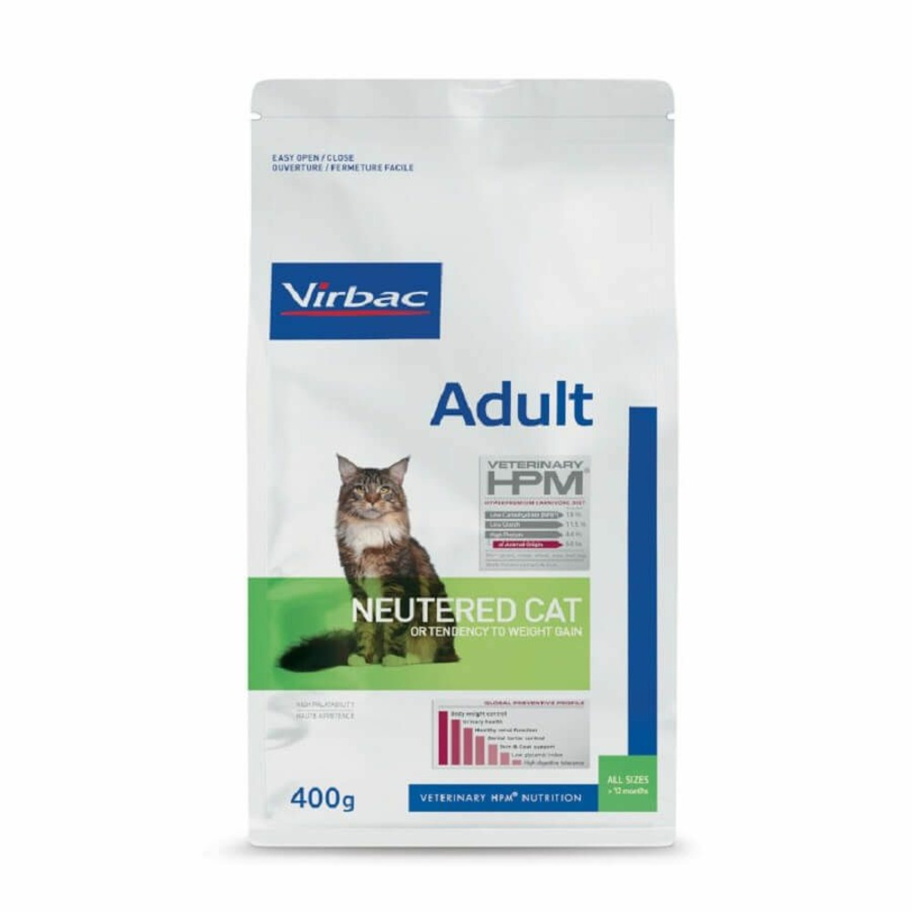 Virbac croquette hpm chat adult neutered 400gr
