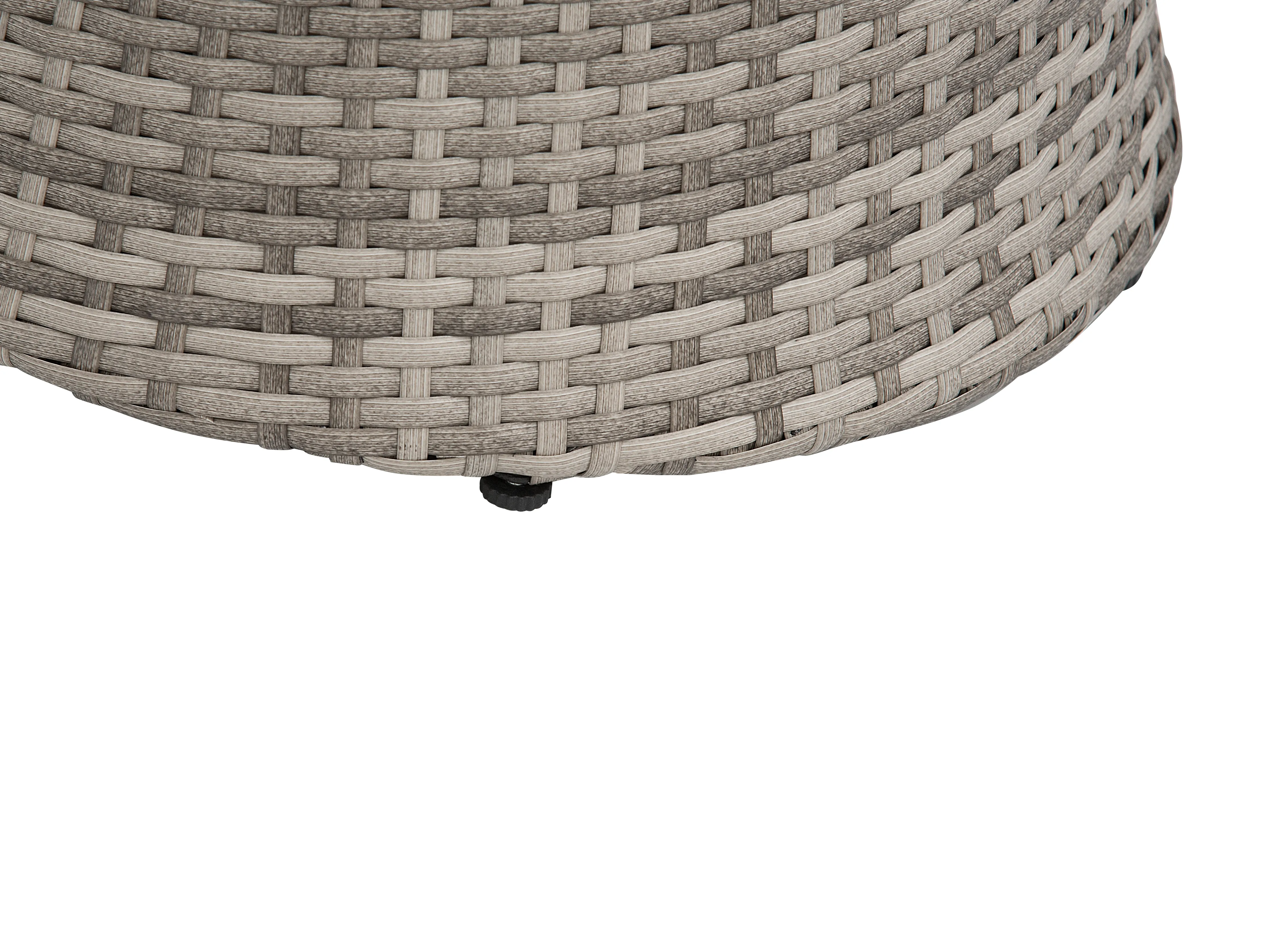 Bistroset met kussens CAPRI PE rotan Grijs