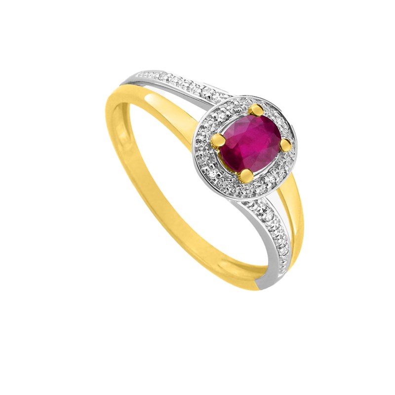 Bague femme - Rubis - Or 18 Carats