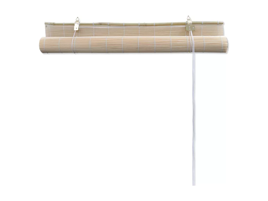 Store enrouleur bambou naturel bambou marron 160 x 120 x 160 cm 4102141