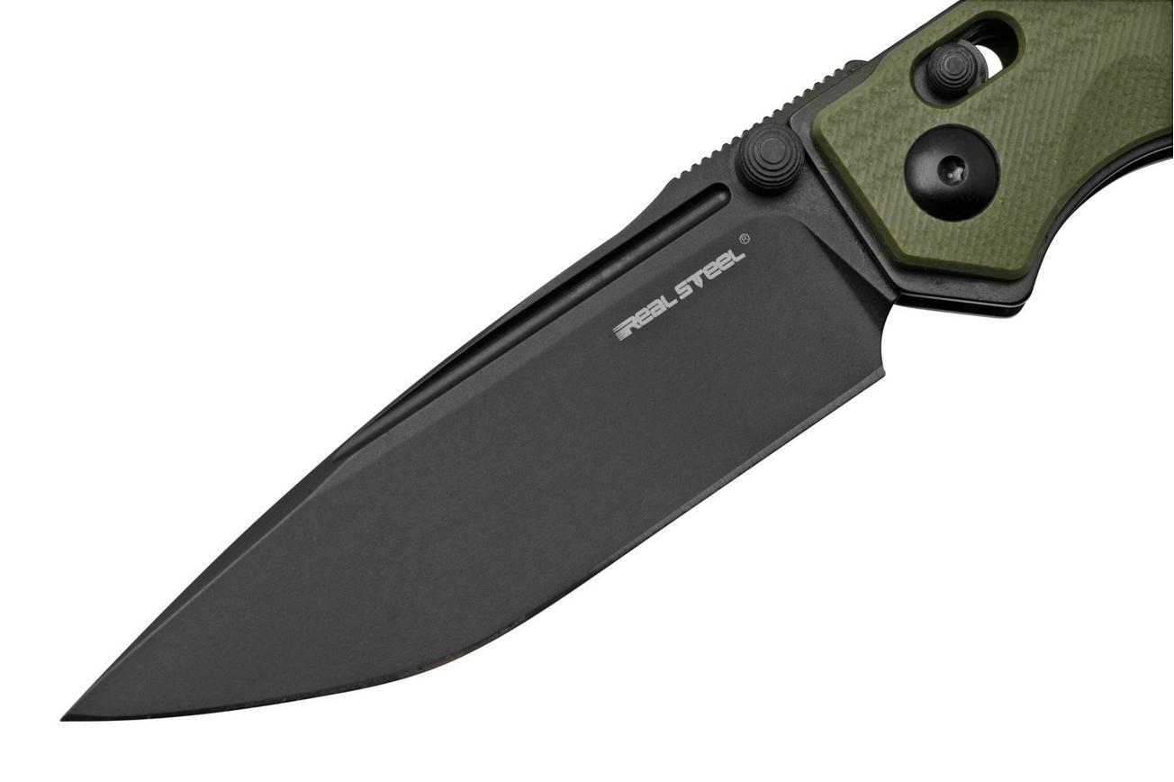 Real Steel Sacra TAC 7712G, K110 Plain Green G10, zakmes