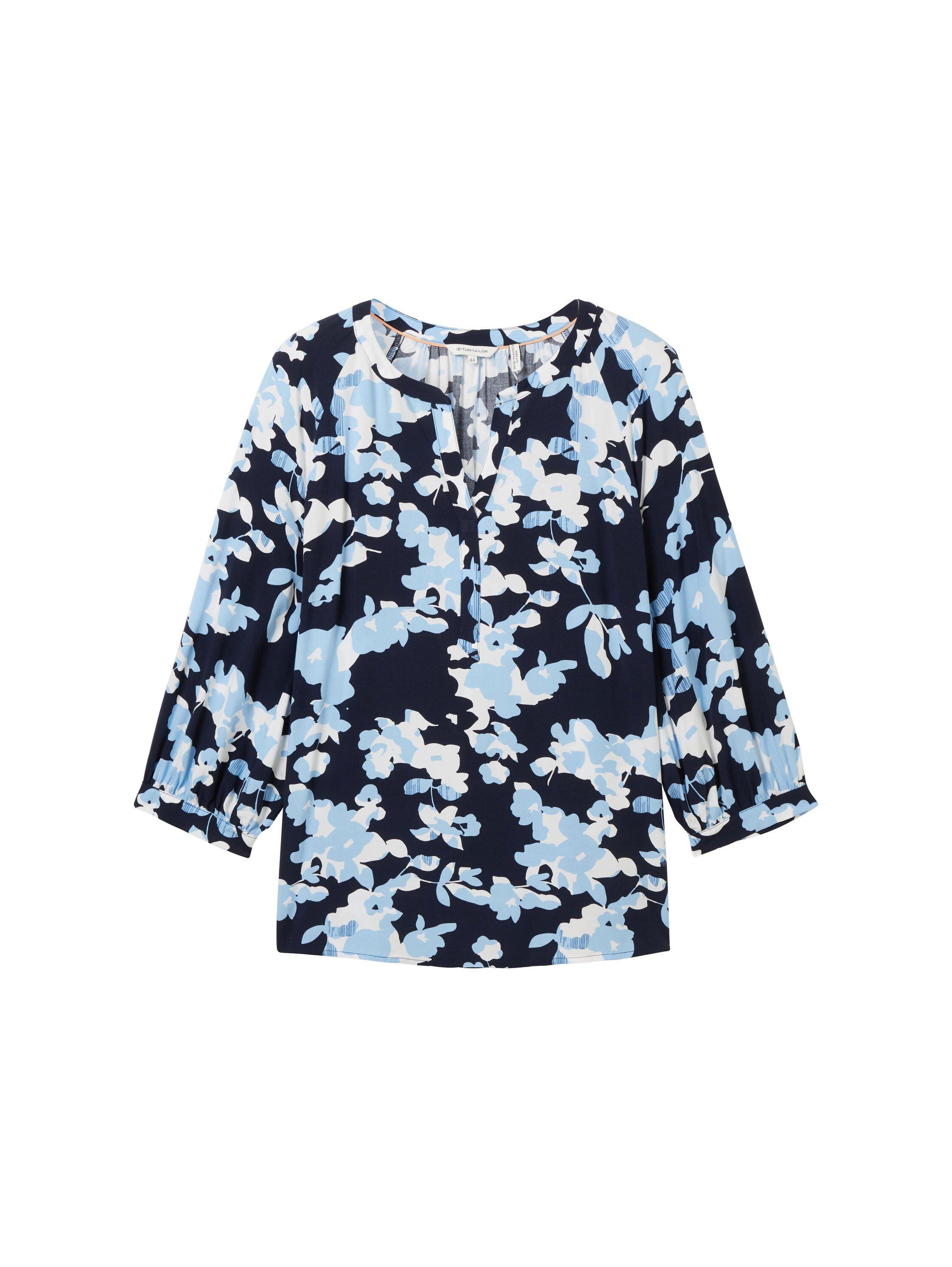 Tunika mit Blumenprint und 3/4-Arm
