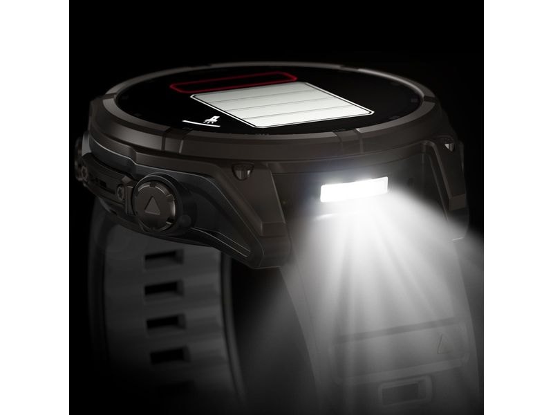 GARMIN Sportuhr Fenix 8 Solar Sapphire, 47 mm Schwarz GPS-Sportuhr