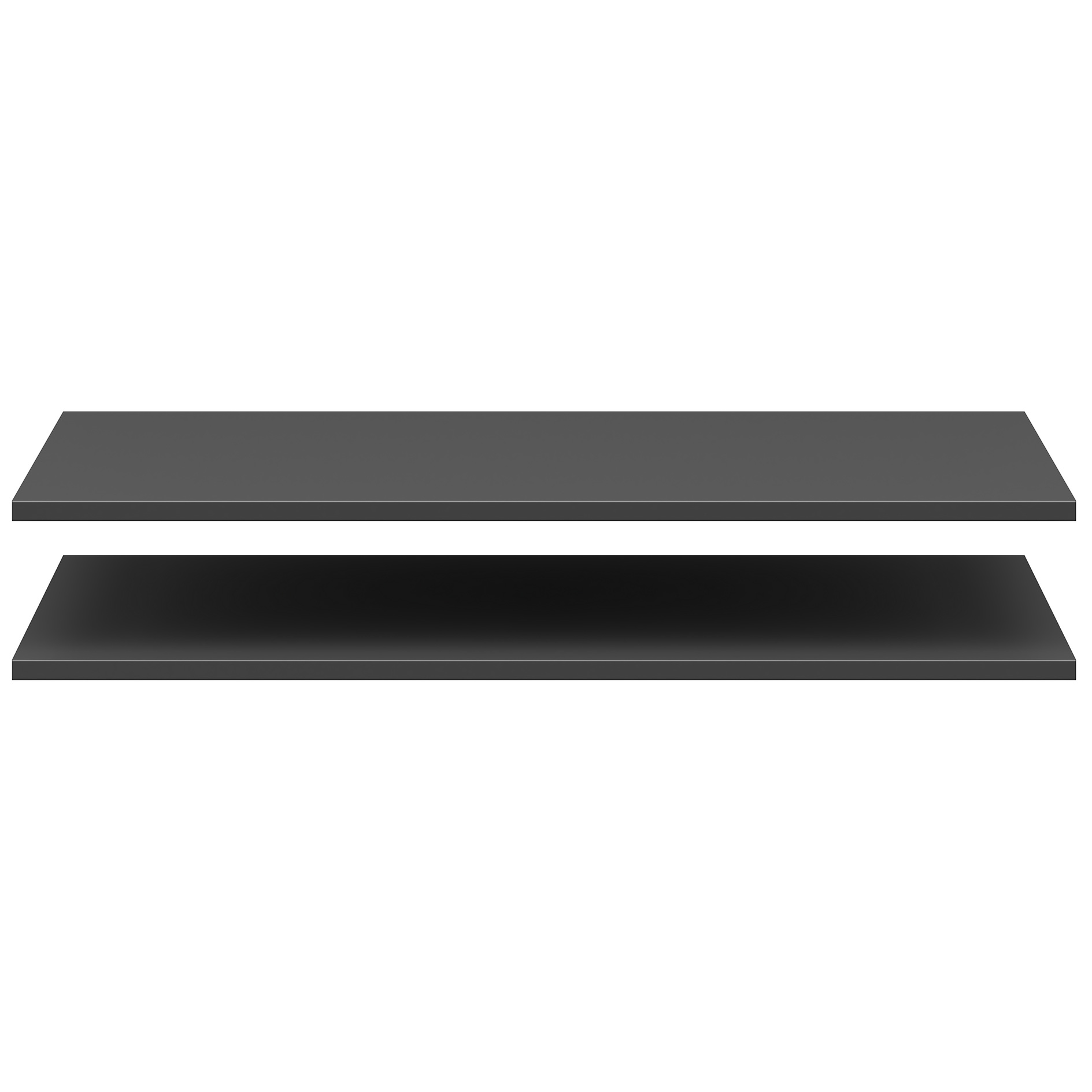 2-teiliges Einlegeboden-Set - anthrazit - für 52 cm Tiefe