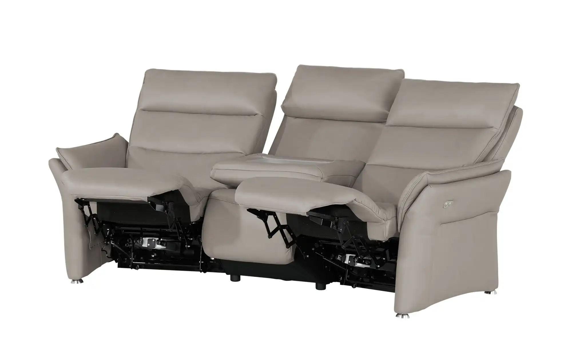 Hukla Trapezsofa aus Leder Corvina