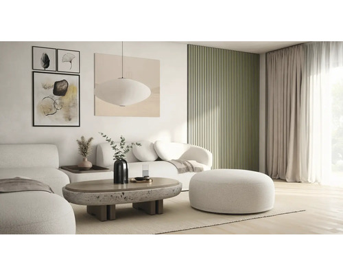 Fjordwall akoestisch paneel linoleum olijf 2400 x 600 x 20 mm