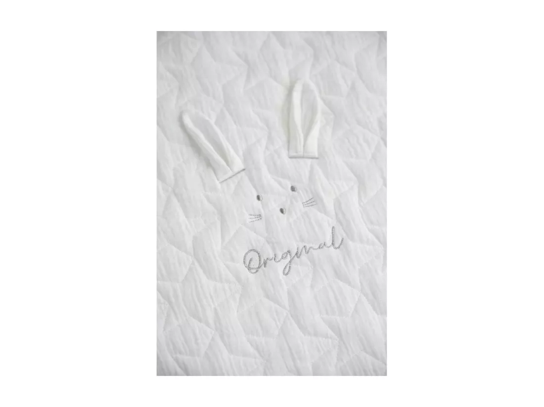 Couvre lit rectangulaire berceau en coton