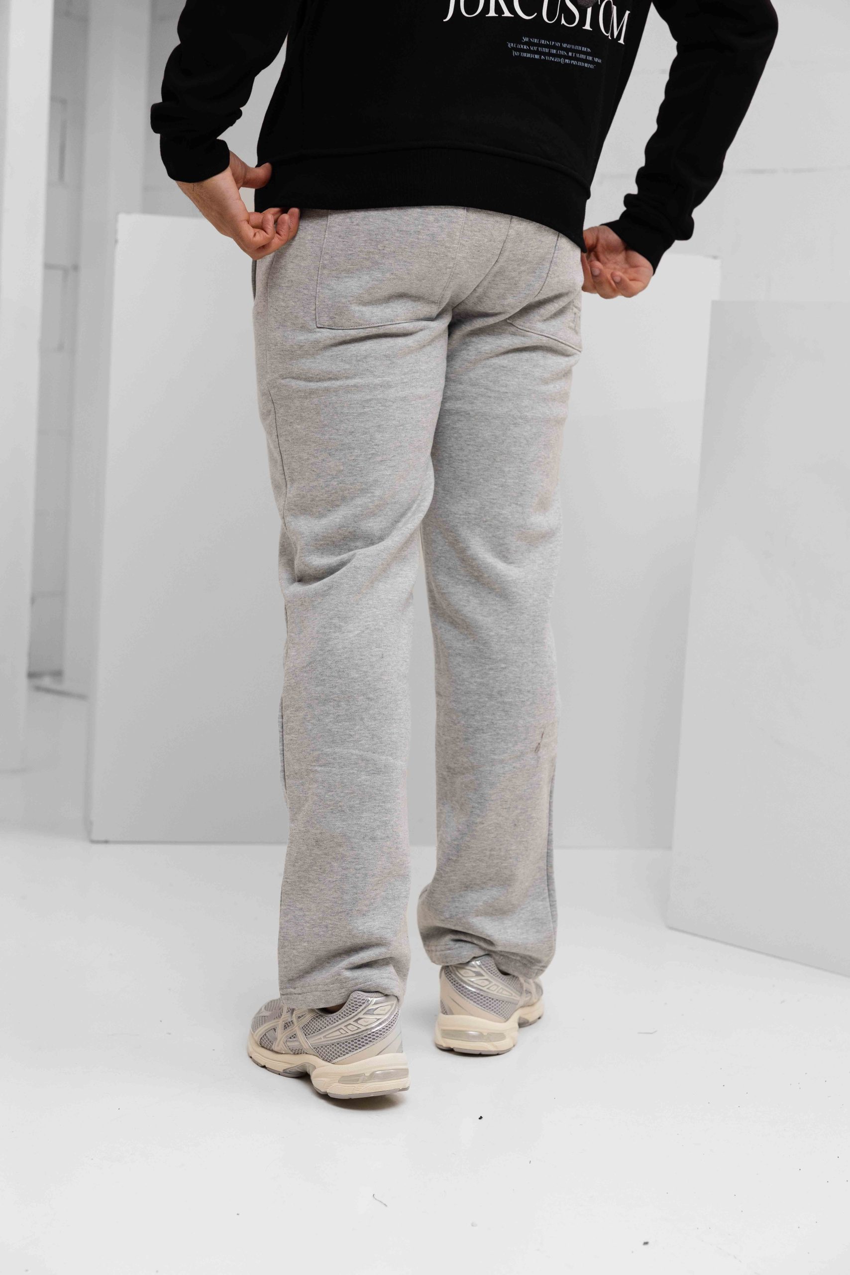 Jorcustom Fleece Angel 2.0 Broek Heren Grijs