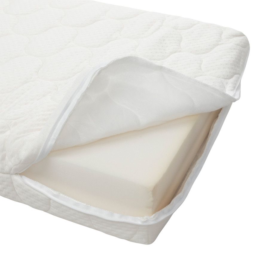 Matelas en viscose Bamboo 2.0 60x120 cm - Ecru