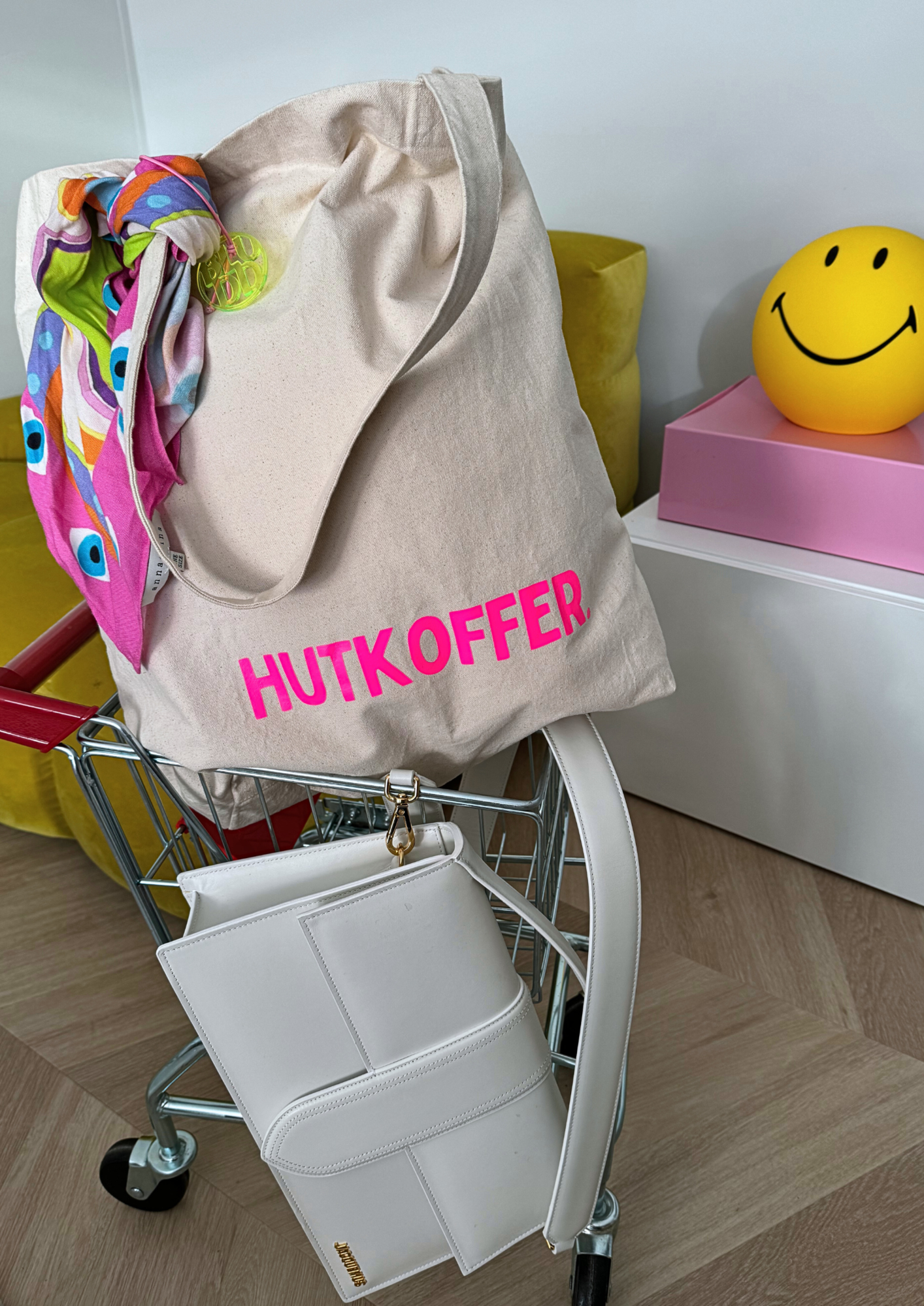 BLUDD - Quote tote hutkoffer beige