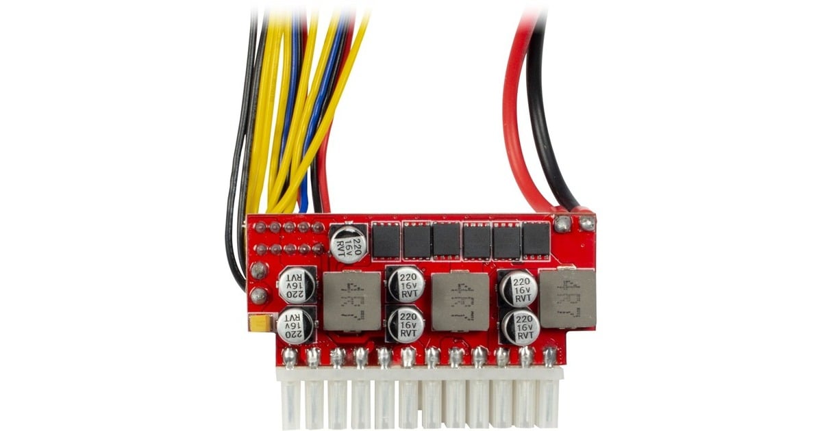 Inter-TechMini-ITX PSU 200W NAS DC/DC adapter  (Zonder voedingseenheid, ondersteunt voedingen tot 200W)