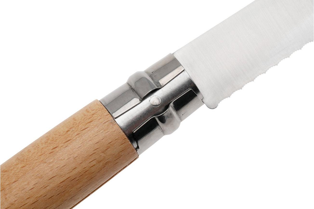 Opinel No. 12 002441 Beech Wood, gekarteld zakmes