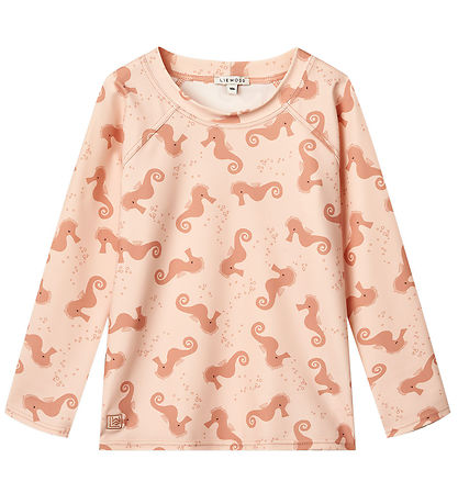 Liewood Badeshirt - Noah - UV40+ - Seahorse/Apple Blossom