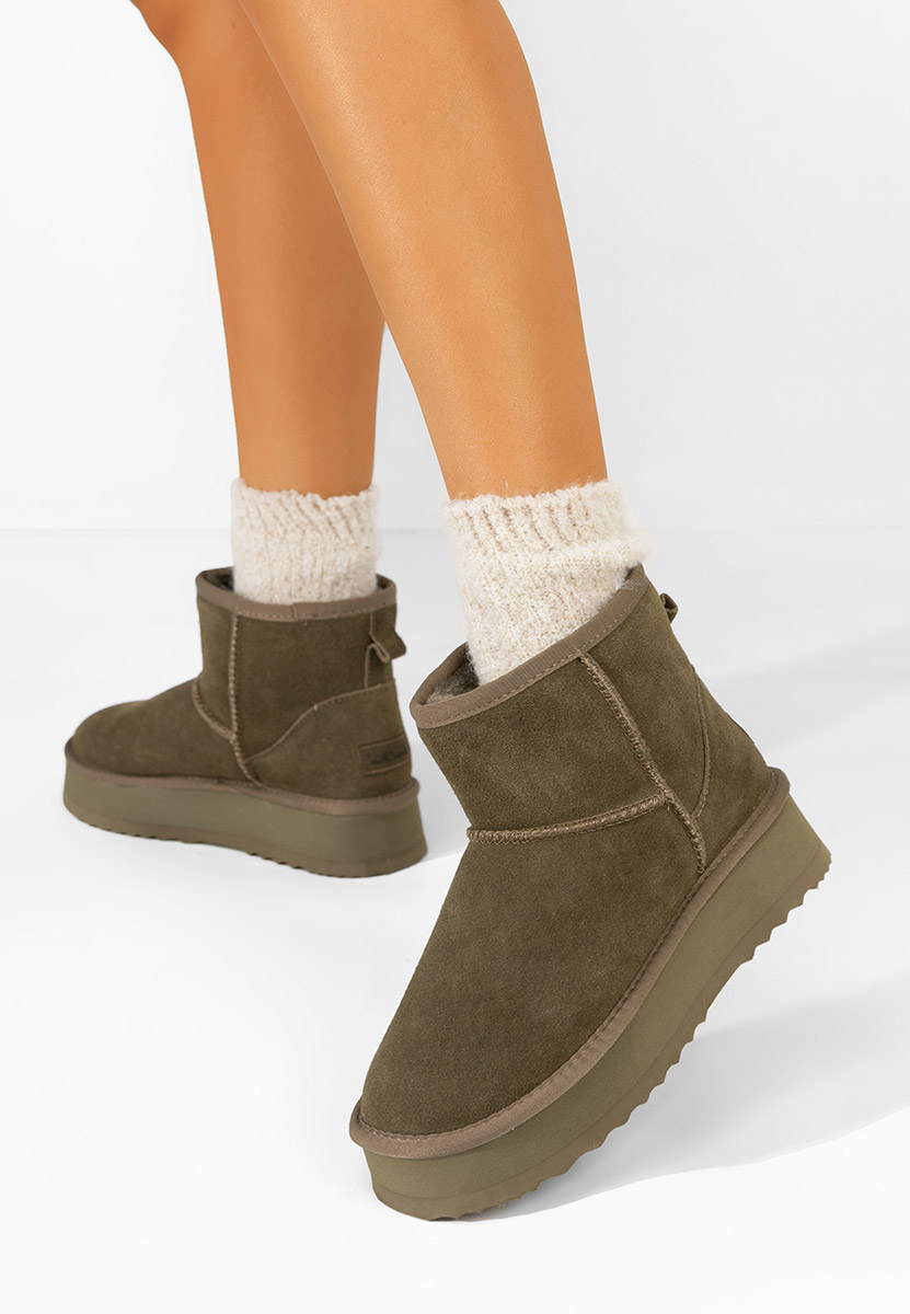 Bottes de neige femme vert Elvera