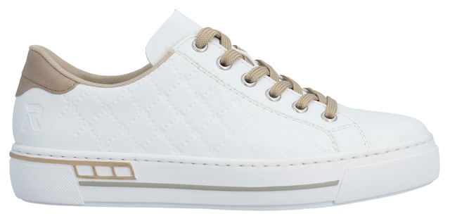 Rieker Plateausneaker  harmonischen Kontrastdetails, Freizeitschuh, Halbschuh, Schnürschuh