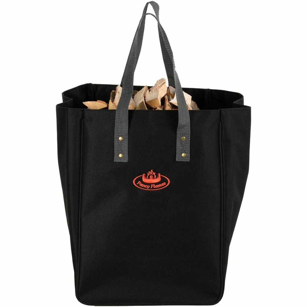 Sac à bûche en tissu flames