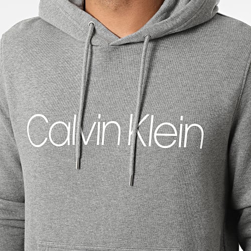 Sweat Capuche Cotton Logo 4060 Gris Chiné